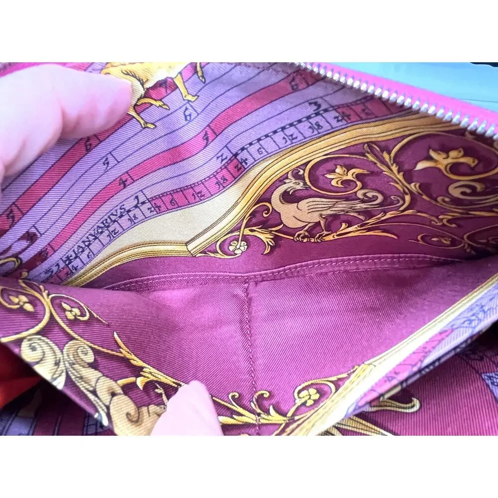 Hermès Azap Long Silk’In Classique Wallet Pink Rose Epsom Leather Astrologie